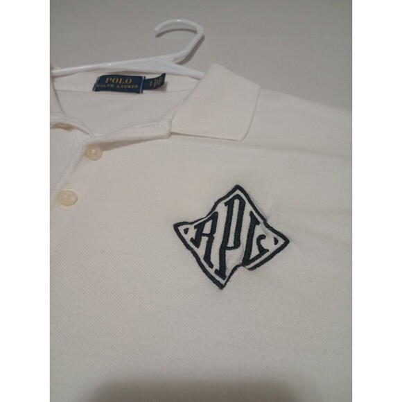 Polo Ralph Lauren SP Polo White Logo Letting Rare Womens - Picture 2 of 12